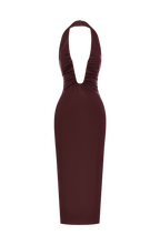 Ainsley Midi Dress - Burgundy