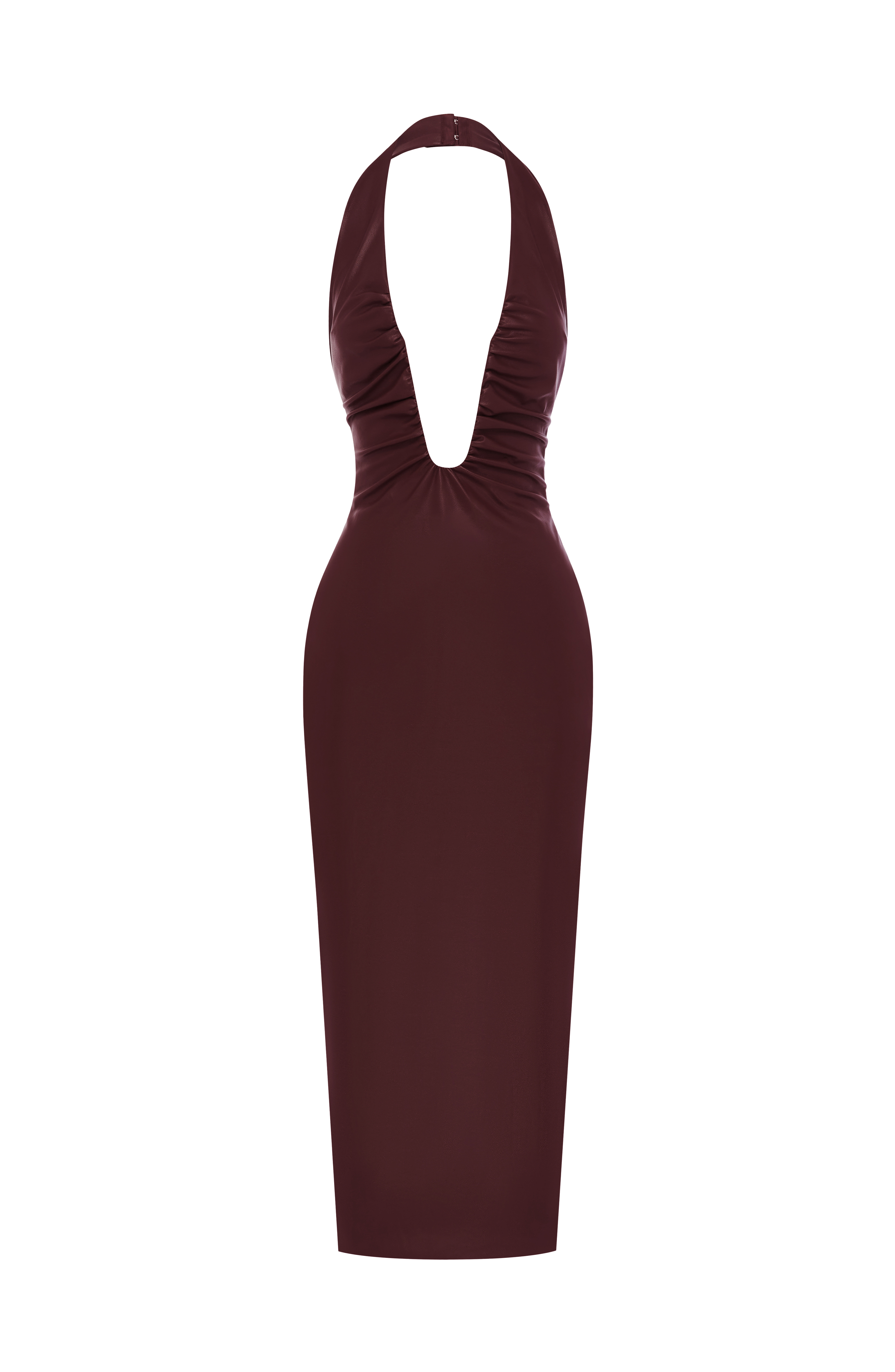 Ainsley Midi Dress - Burgundy