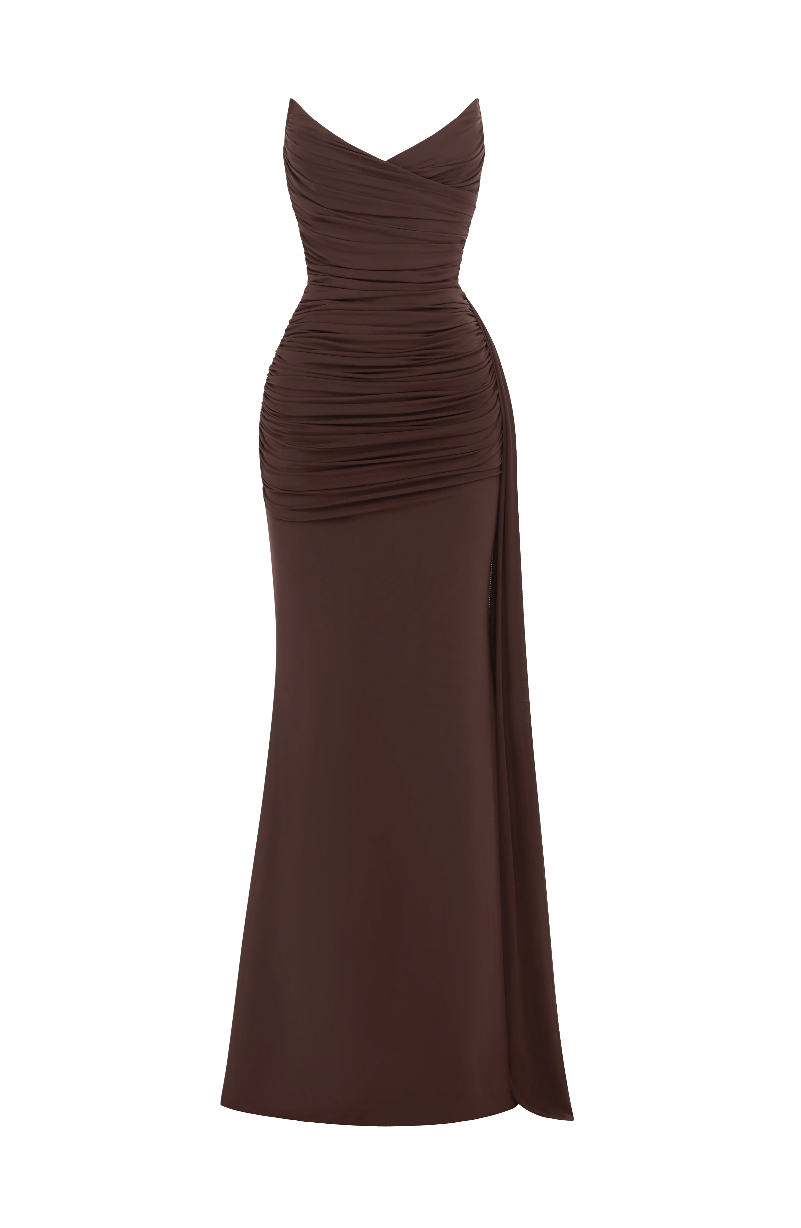 Ashika Maxi Dress - Plum Brown