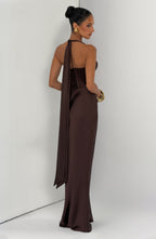 Ophelia Maxi Dress - Plum Brown
