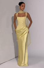 Alexandria Maxi Dress - Lemon