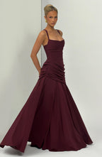 Sura Maxi Dress - Cherry Lacquer