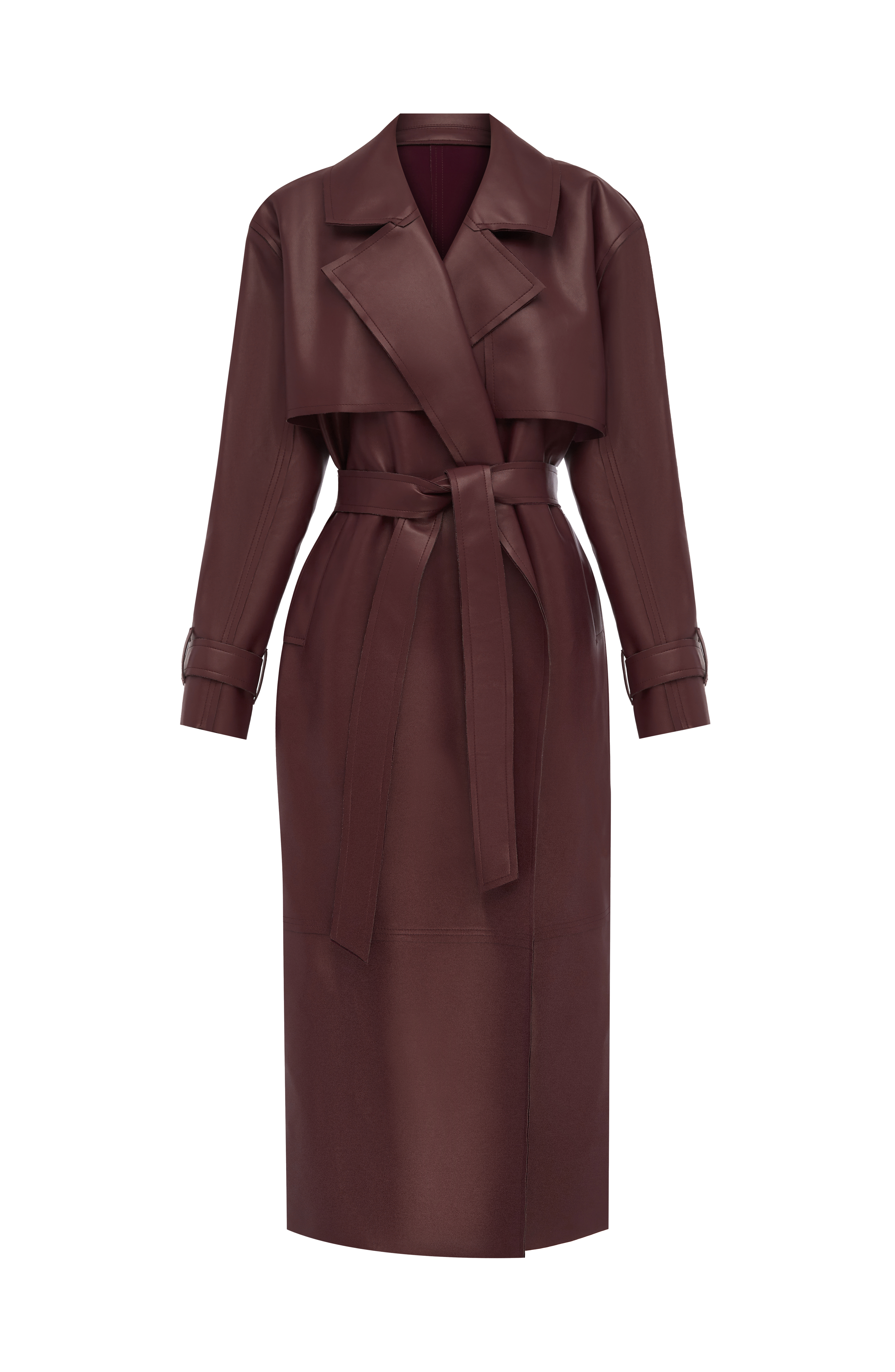 Bridget Trench Coat - Plum