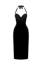Cassia Midi Dress - Black