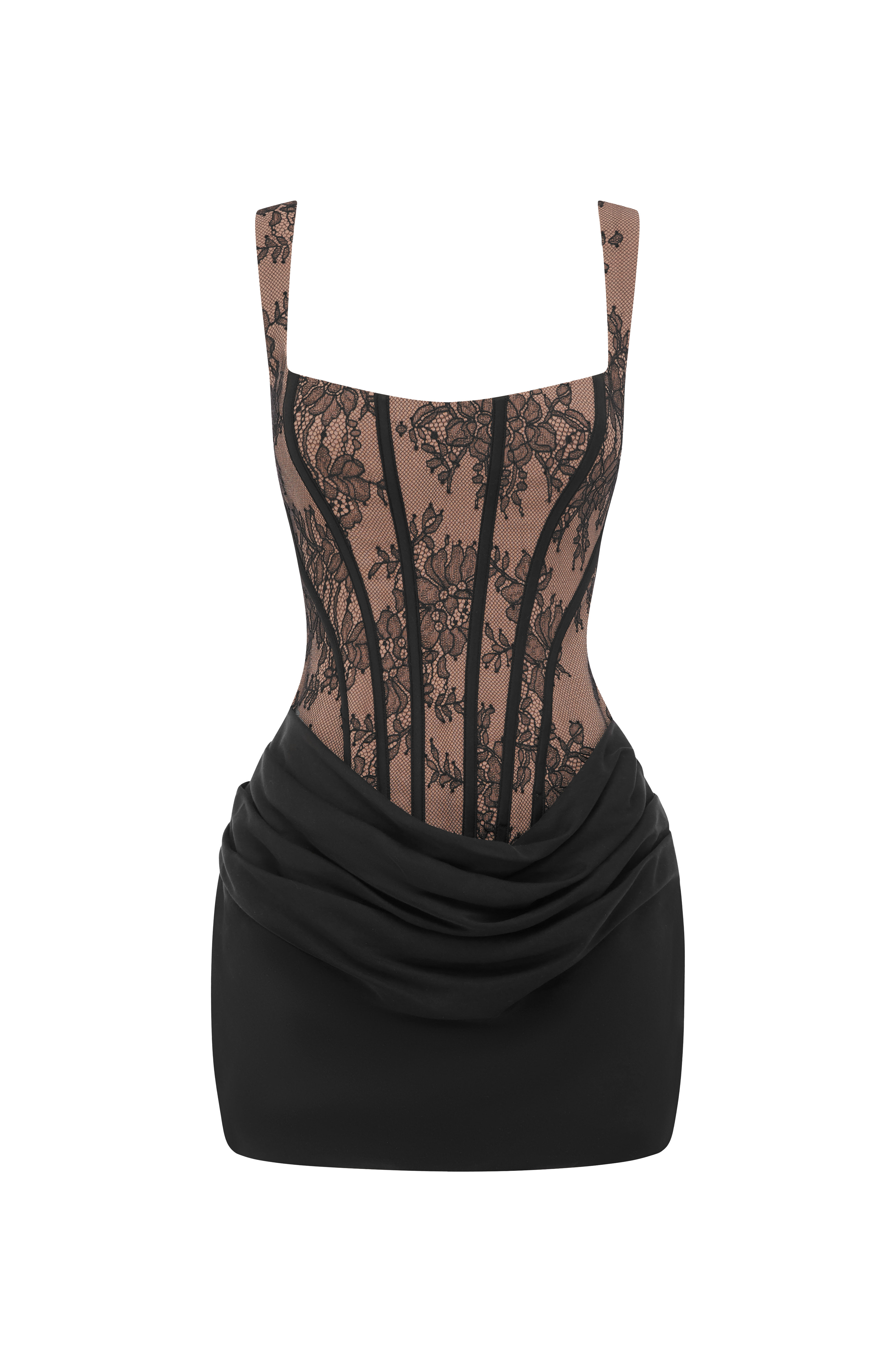 Cornelia Mini Dress - Black Lace
