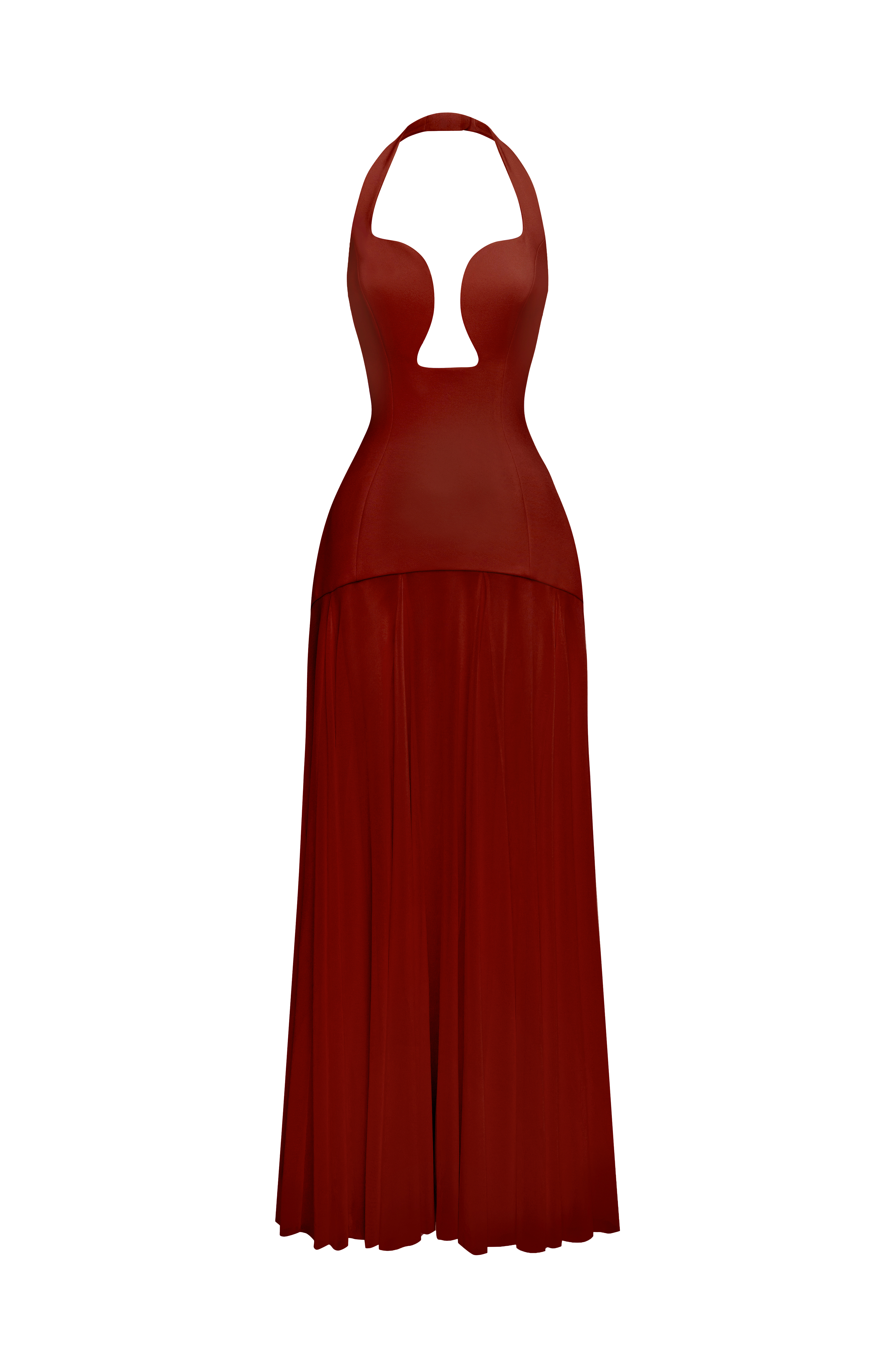 Cyrene Maxi Dress - Deep Rust