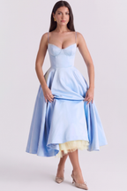 Cloe Midi Dress – Double-Layer Design