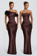 Ella Maxi Dress - Plum Brown