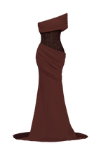 Ellora Gown - Plum Brown