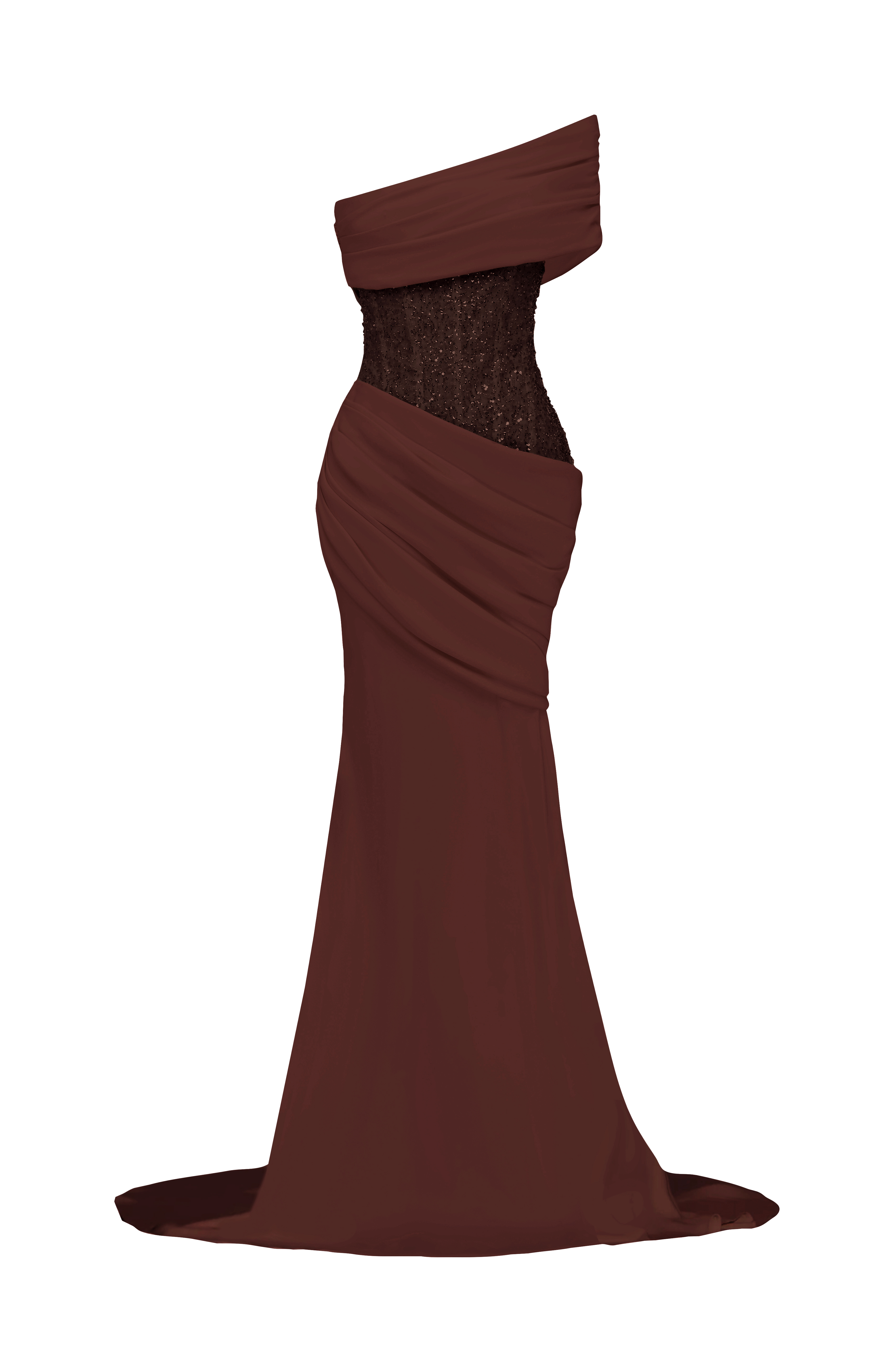 Ellora Gown - Plum Brown