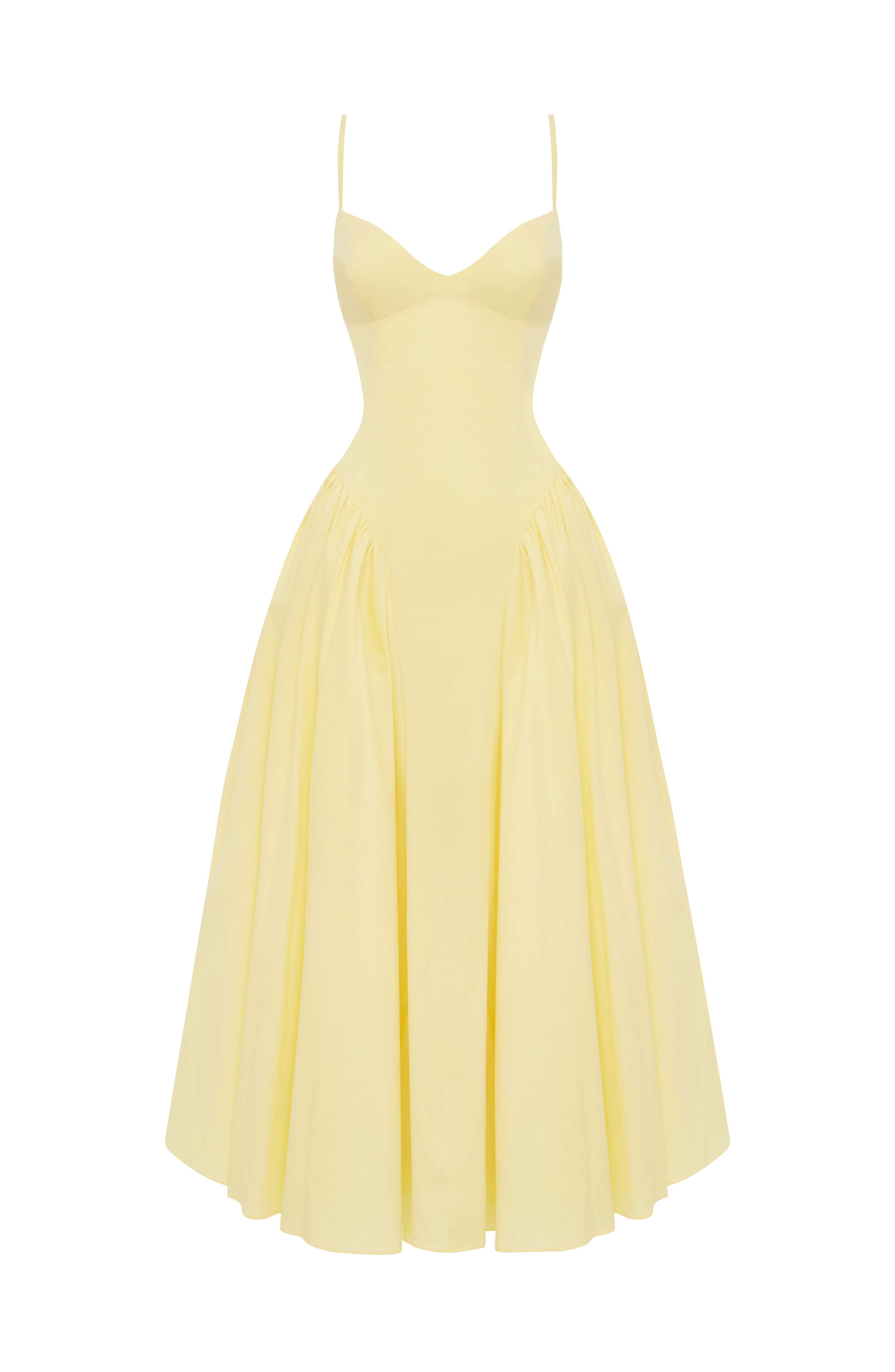 Emerson Midi Dress - Lemon