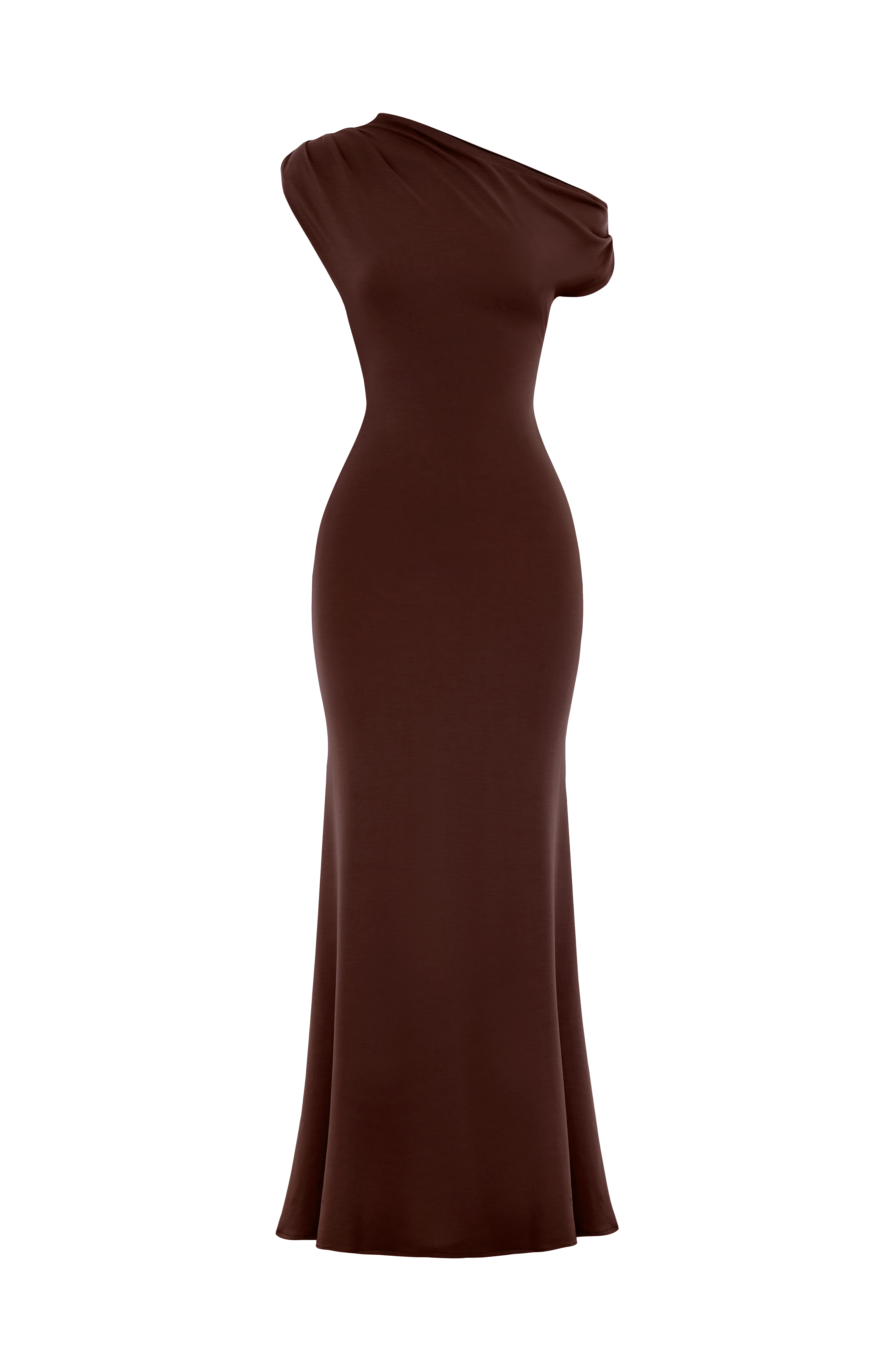 Fiora Maxi Dress - Plum Brown