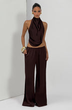 Soleil Pants - Plum Brown