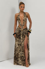 Madara Maxi Skirt - Leopard Print