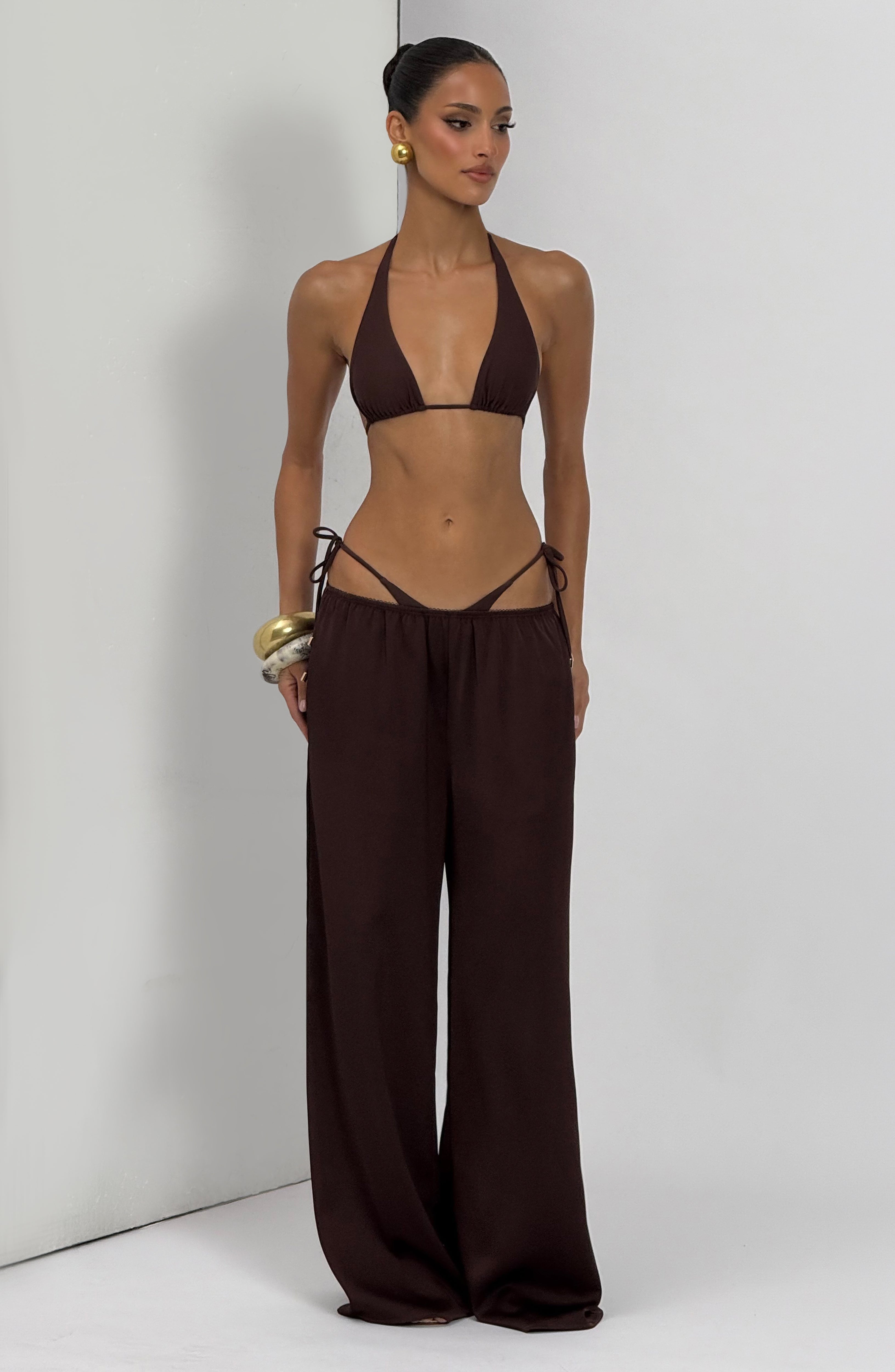 Soleil Pants - Plum Brown