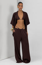Soleil Pants - Plum Brown