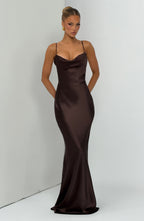 Sorelle Maxi Dress - Plum Brown