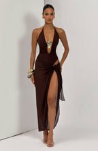 Talia Sarong - Plum Brown