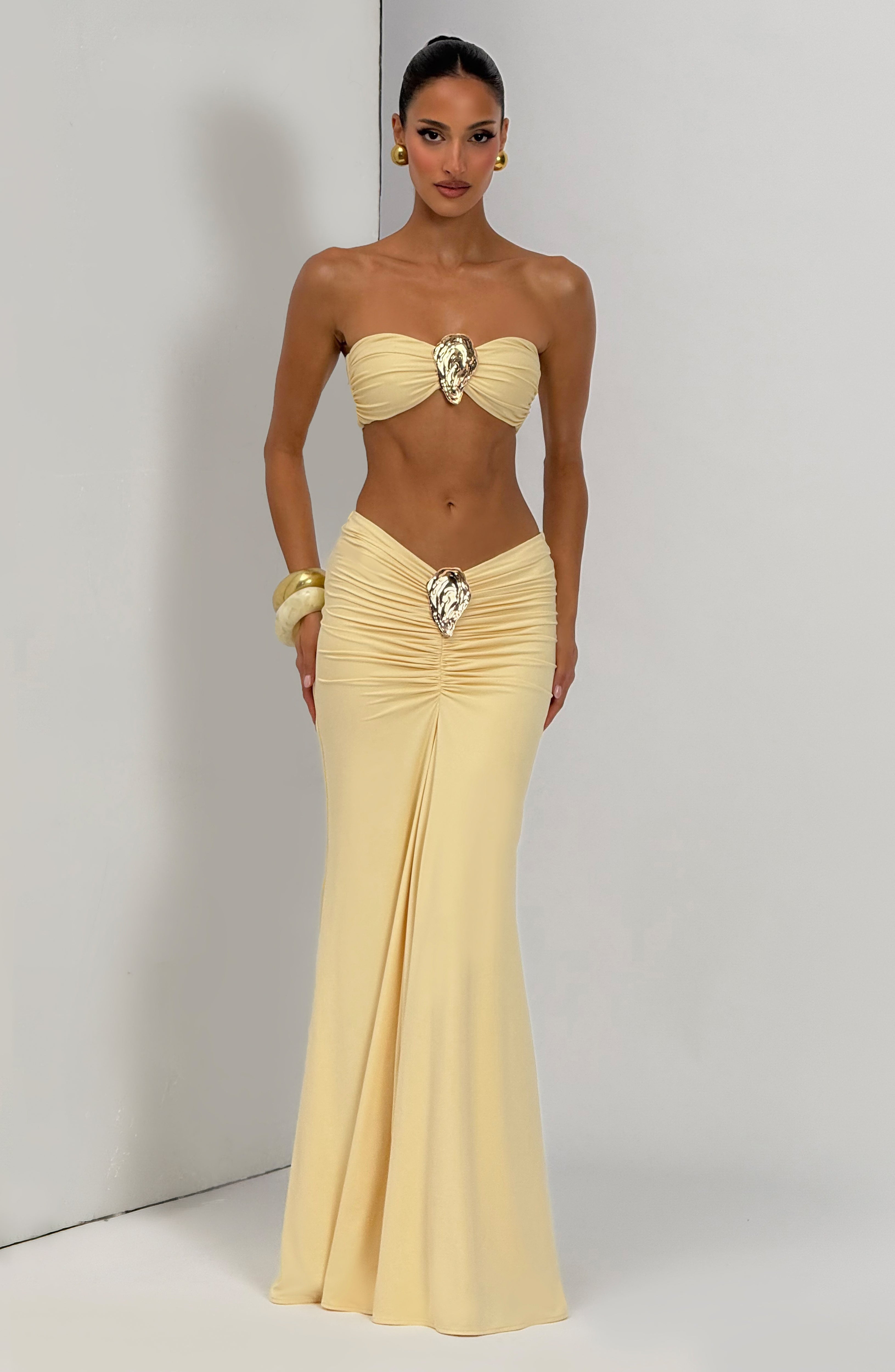 Sonny Maxi Skirt - Lemon