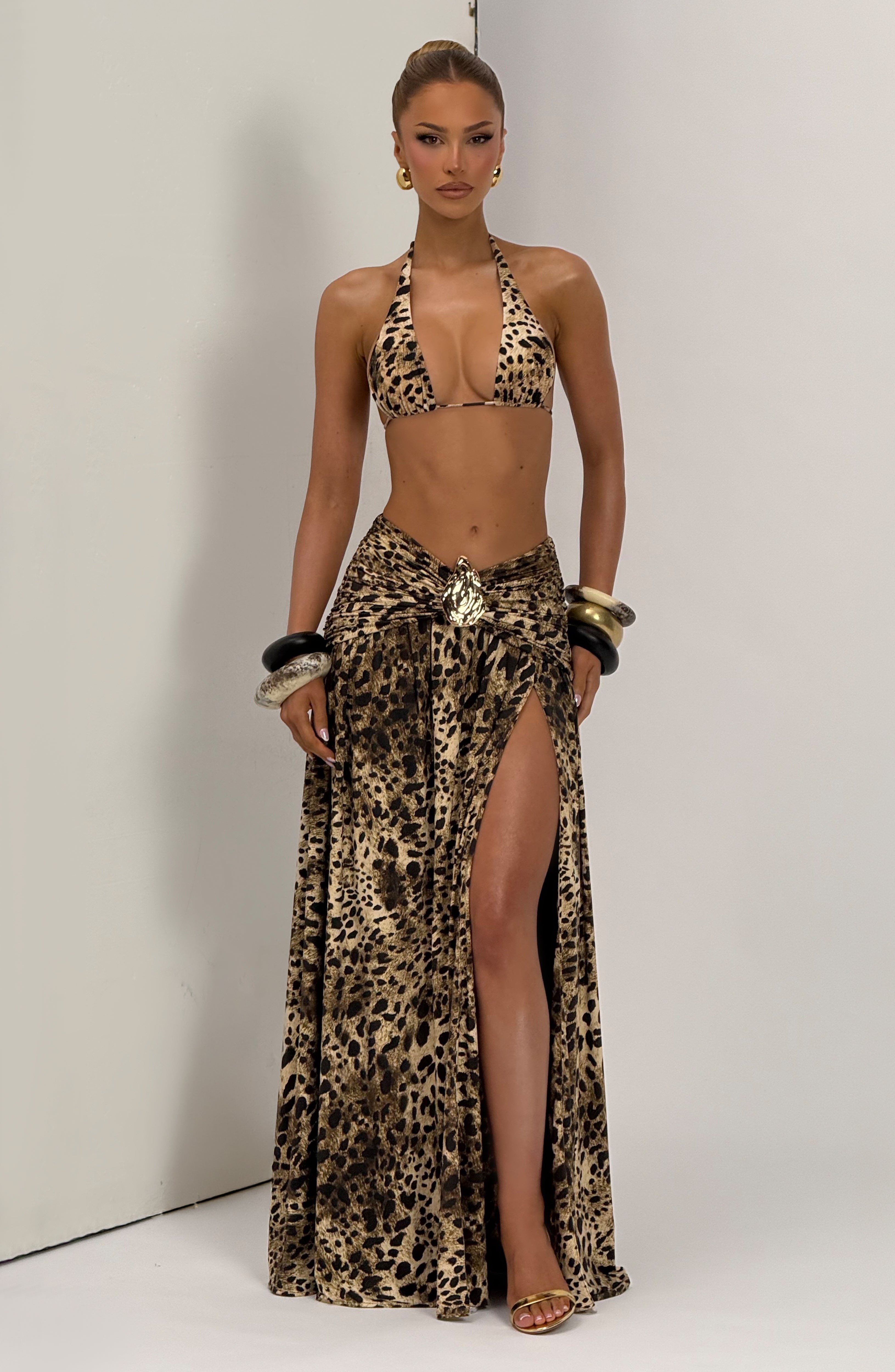 Madara Maxi Skirt - Leopard Print