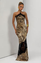 Agnetha Maxi Dress - Leopard Print