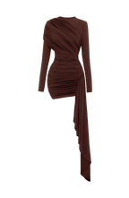 Jovanna Mini Dress - Plum Brown