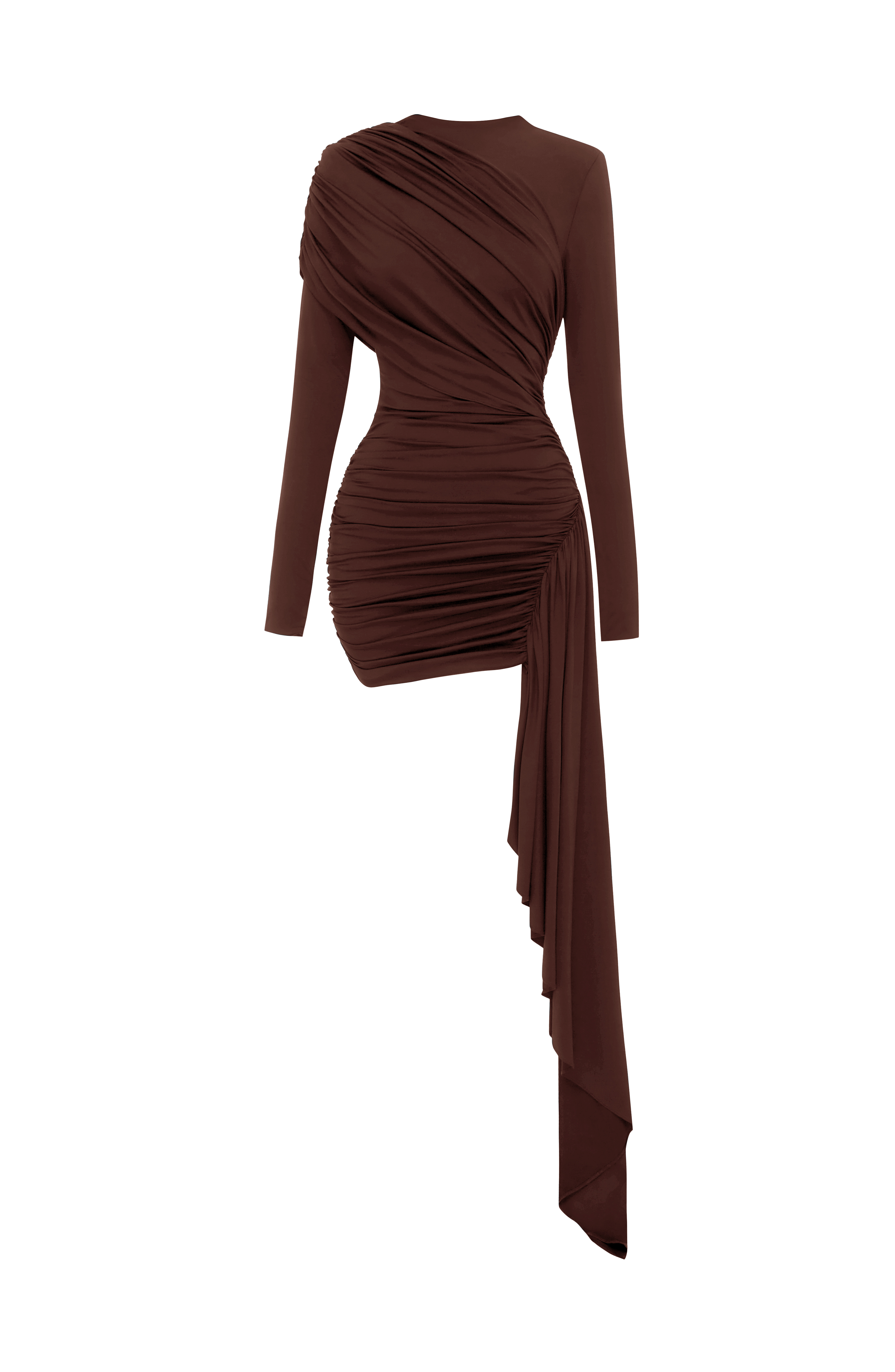 Jovanna Mini Dress - Plum Brown