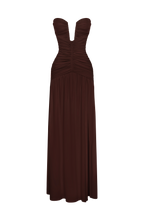 Junia Maxi Dress - Plum Brown
