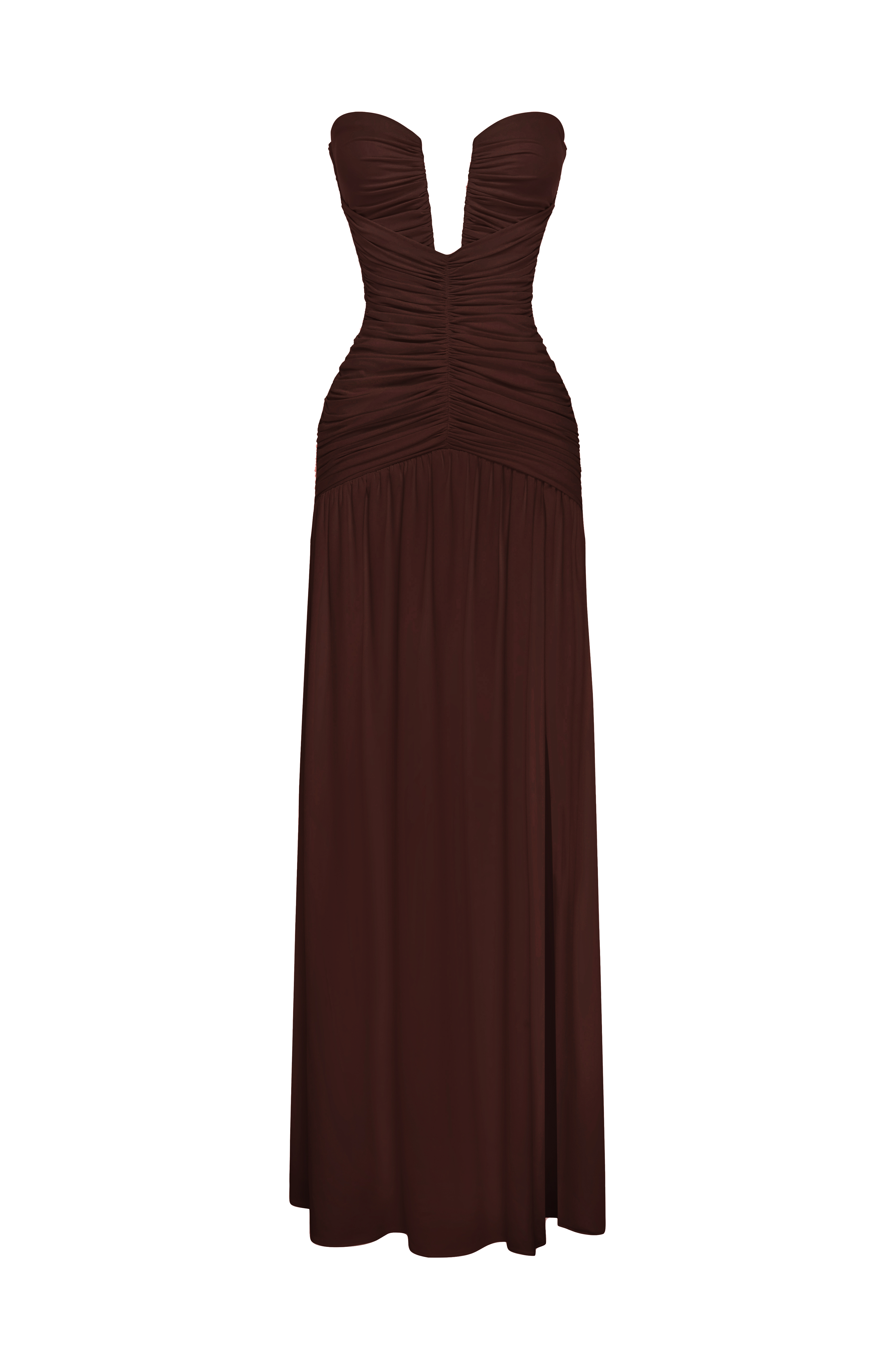 Junia Maxi Dress - Plum Brown