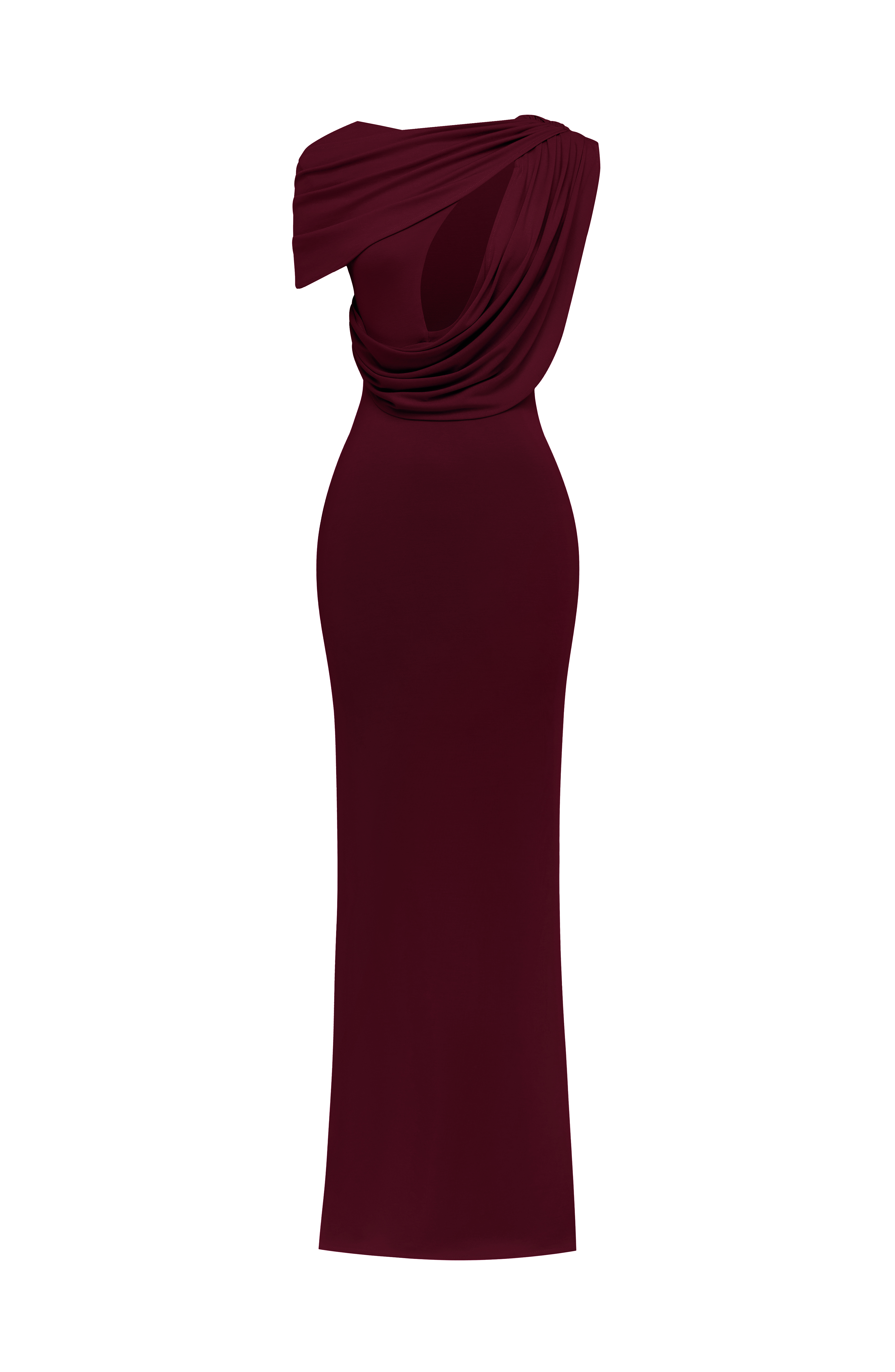 Kalina Maxi Dress - Cherry Lacquer