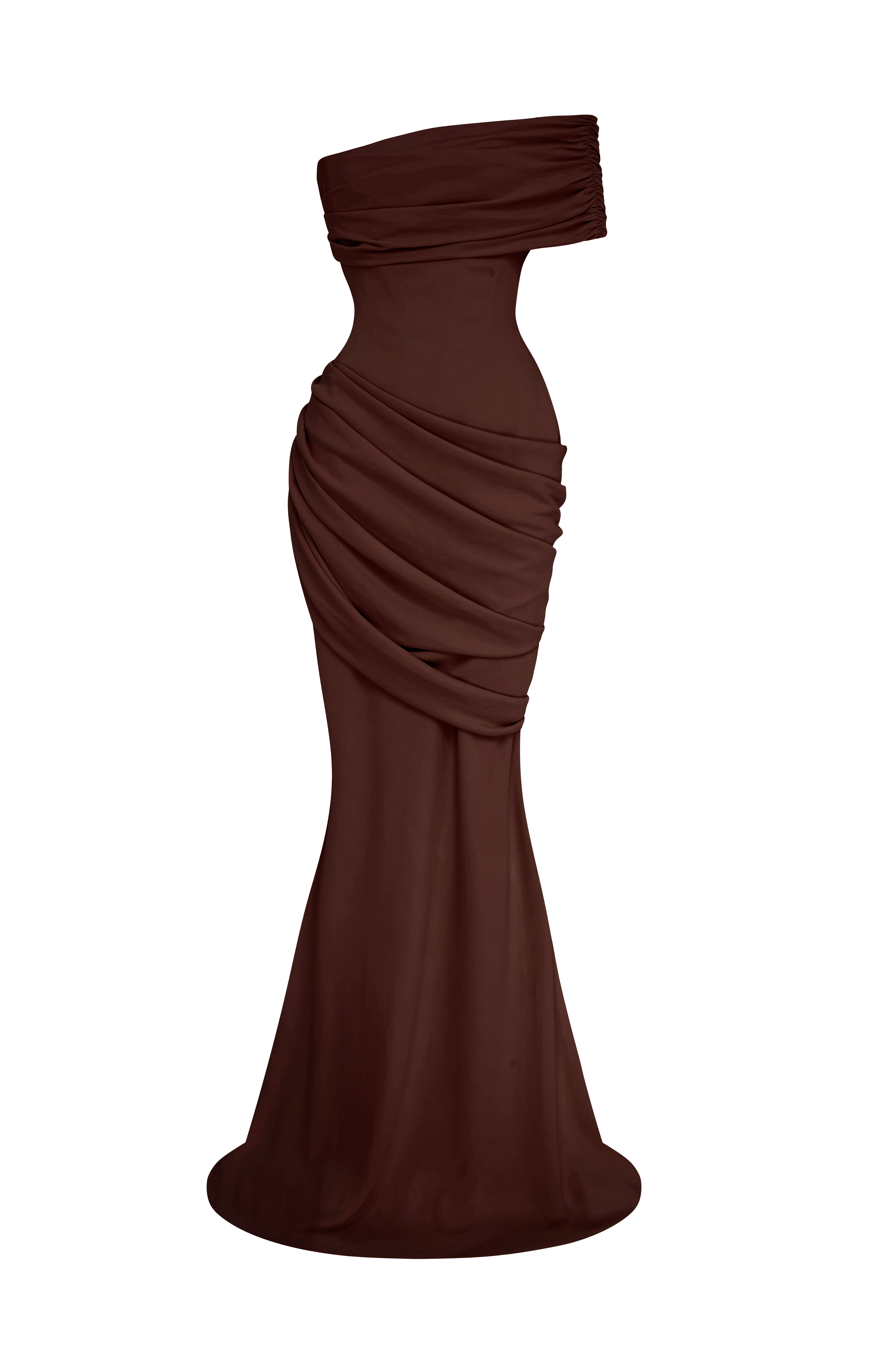 Kasia Gown - Plum Brown
