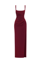 Laleh Maxi Dress - Cherry Lacquer