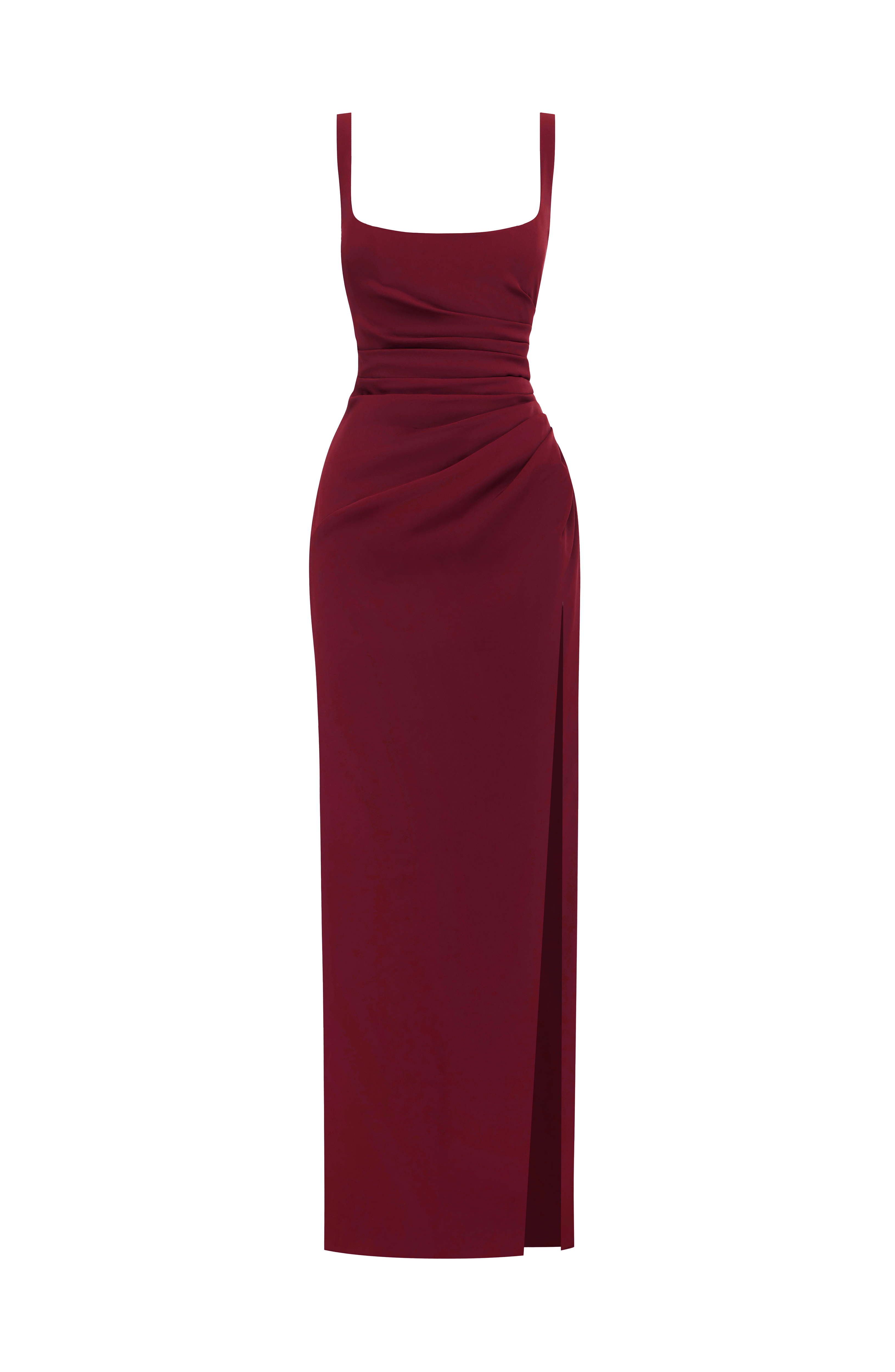 Laleh Maxi Dress - Cherry Lacquer