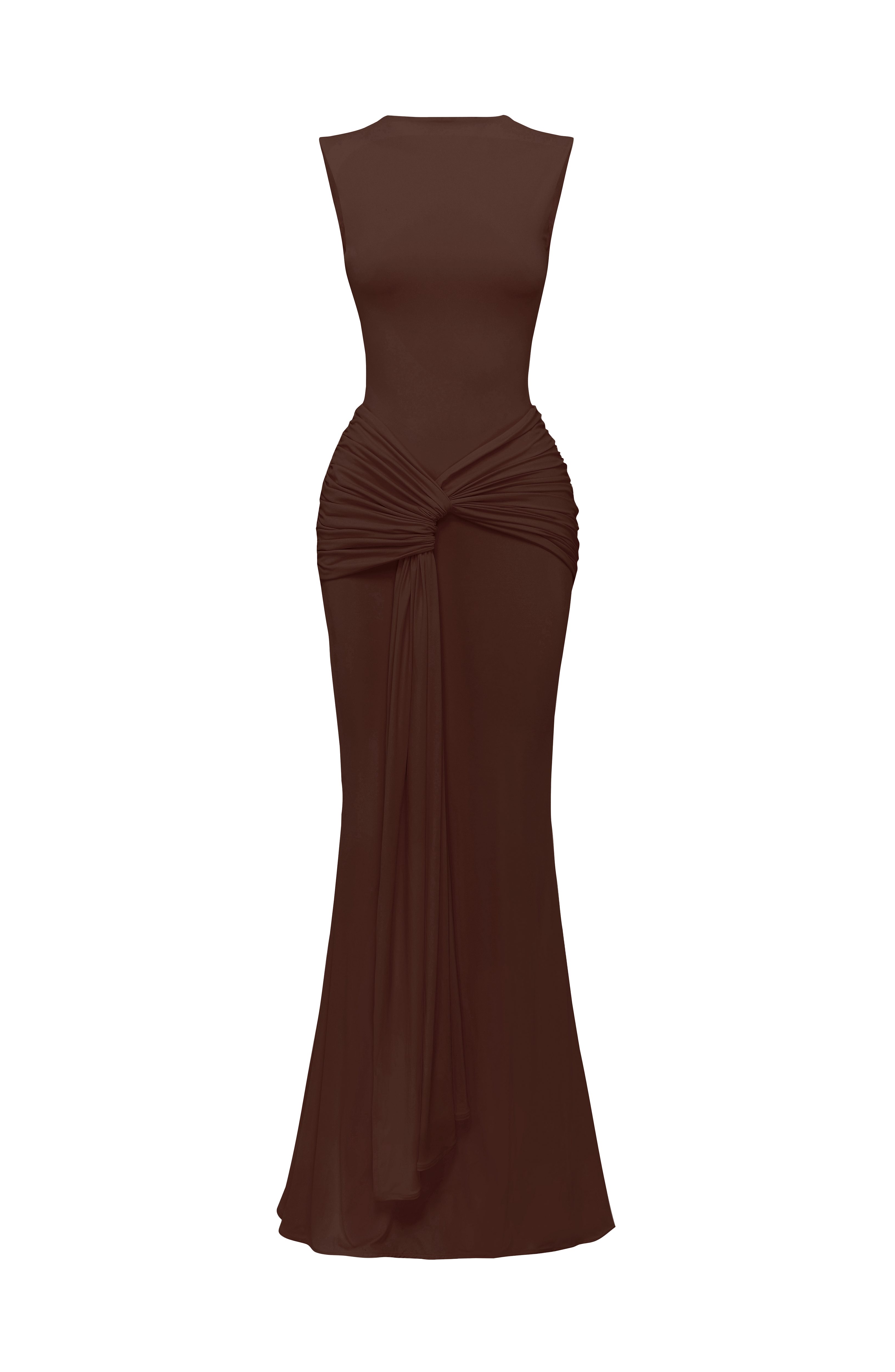 Lorenza Maxi Dress - Plum Brown