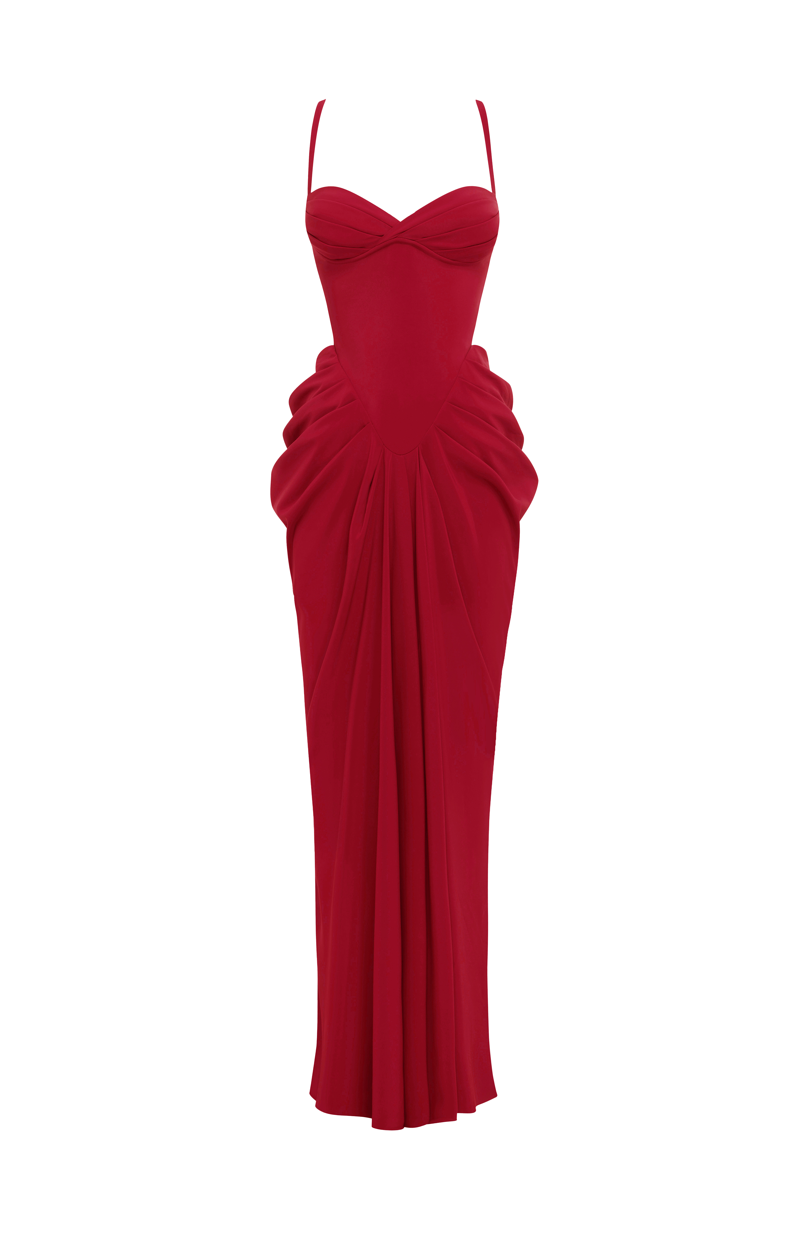 Lucille Maxi Dress - Deep Red