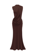 Mireya Maxi Dress - Plum Brown