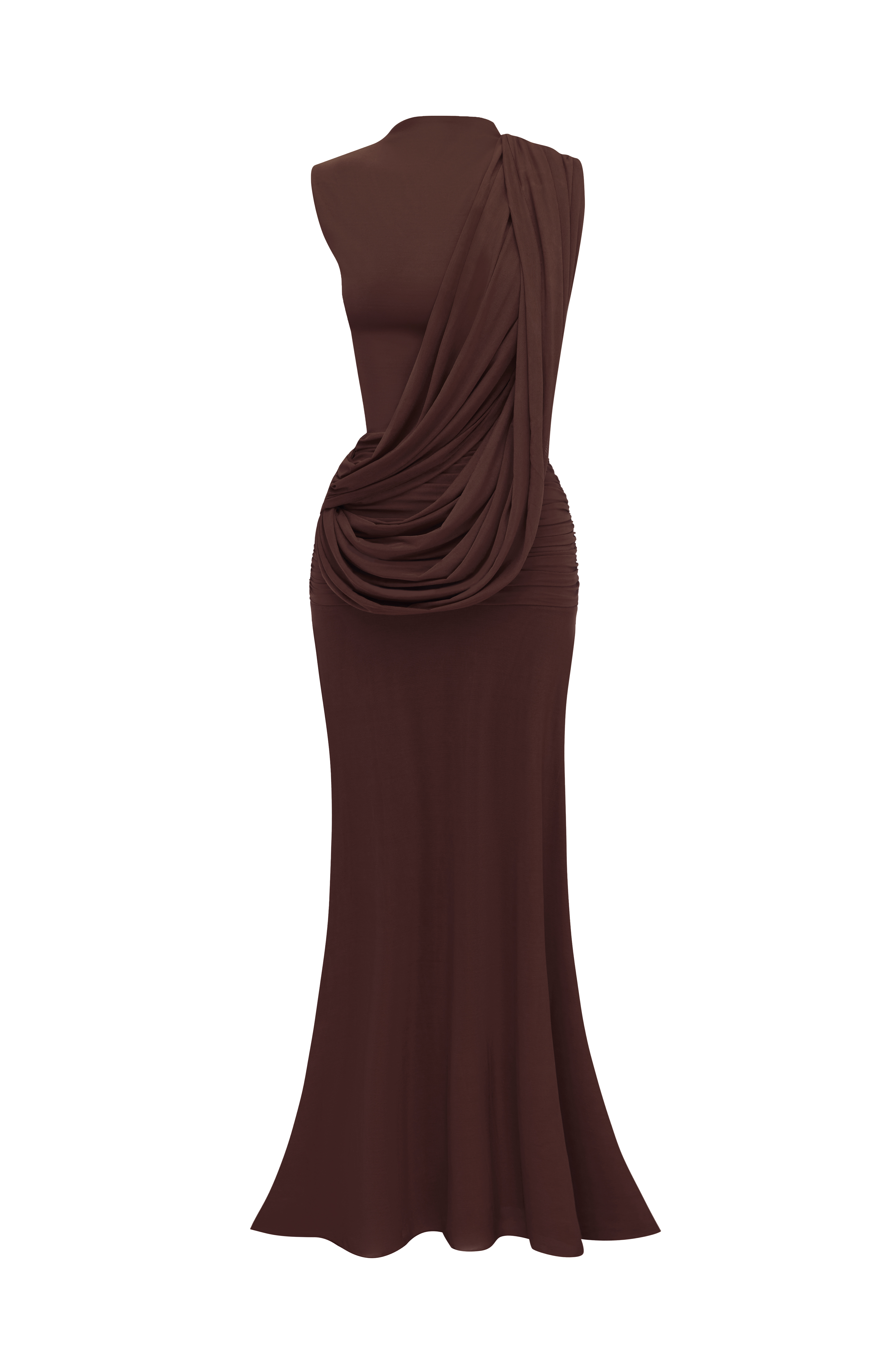 Mireya Maxi Dress - Plum Brown