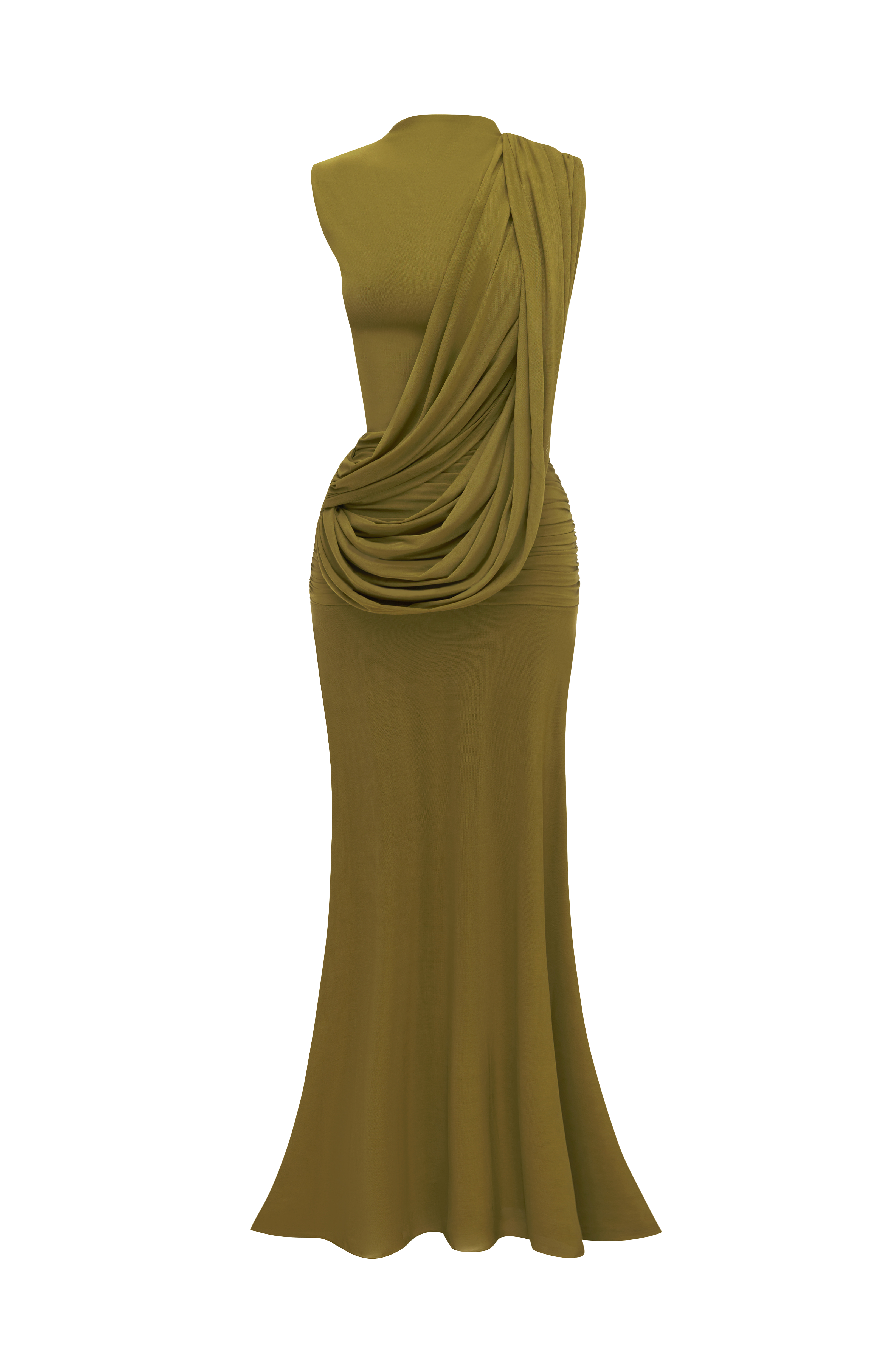 Mireya Maxi Dress - Deep Olive