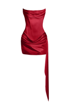 Mona Mini Dress - Deep Red