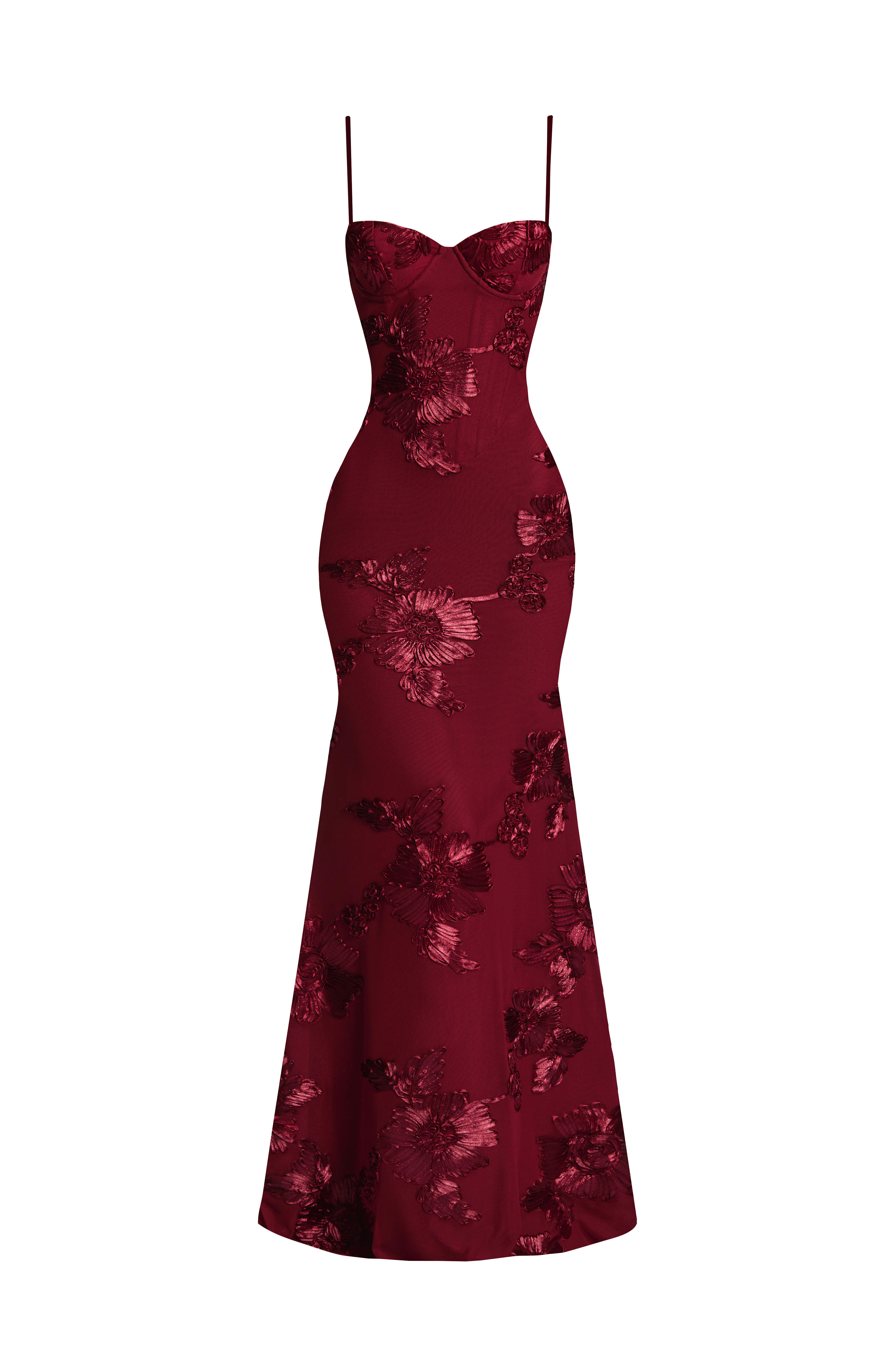 Nefertiti Maxi Dress - Burgundy