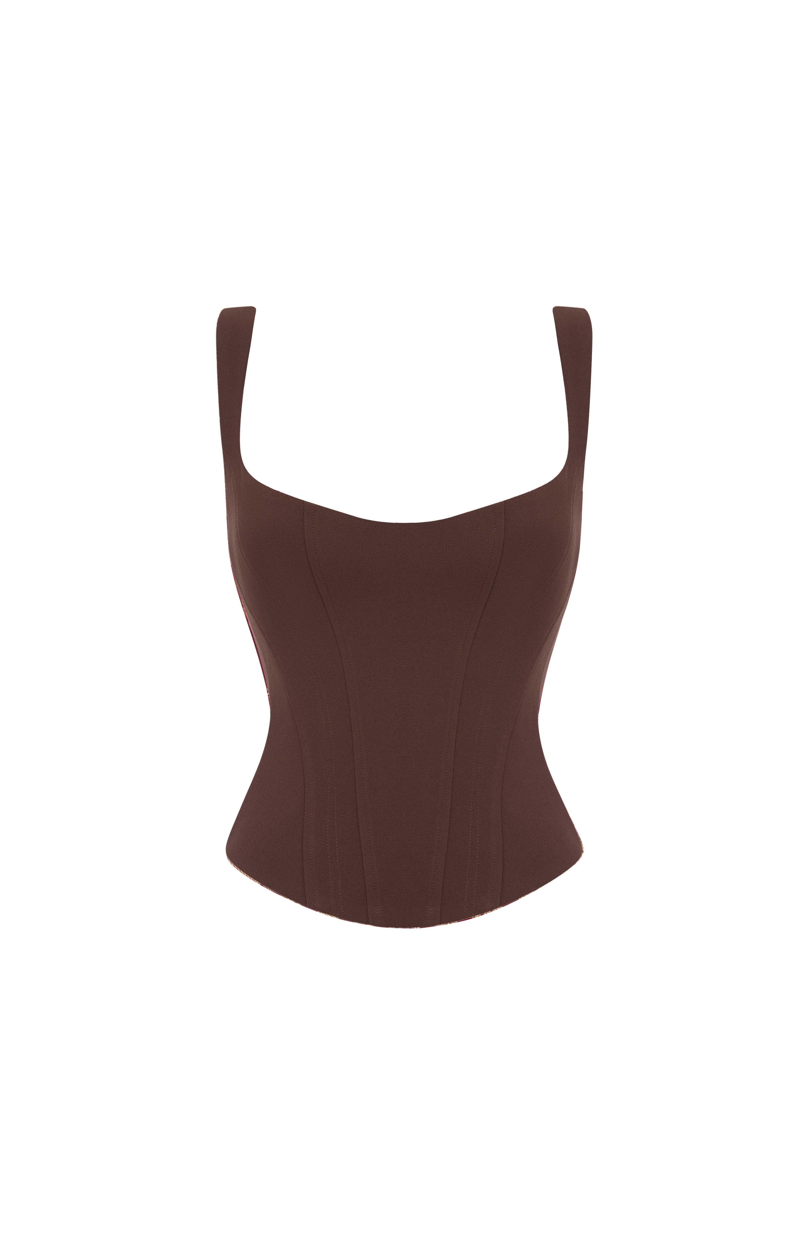Nixie Corset - Plum Brown