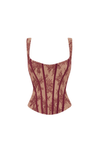 Nixie Corset - Burgundy Lace