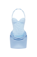 Nour Mini Dress - Glacier Blue