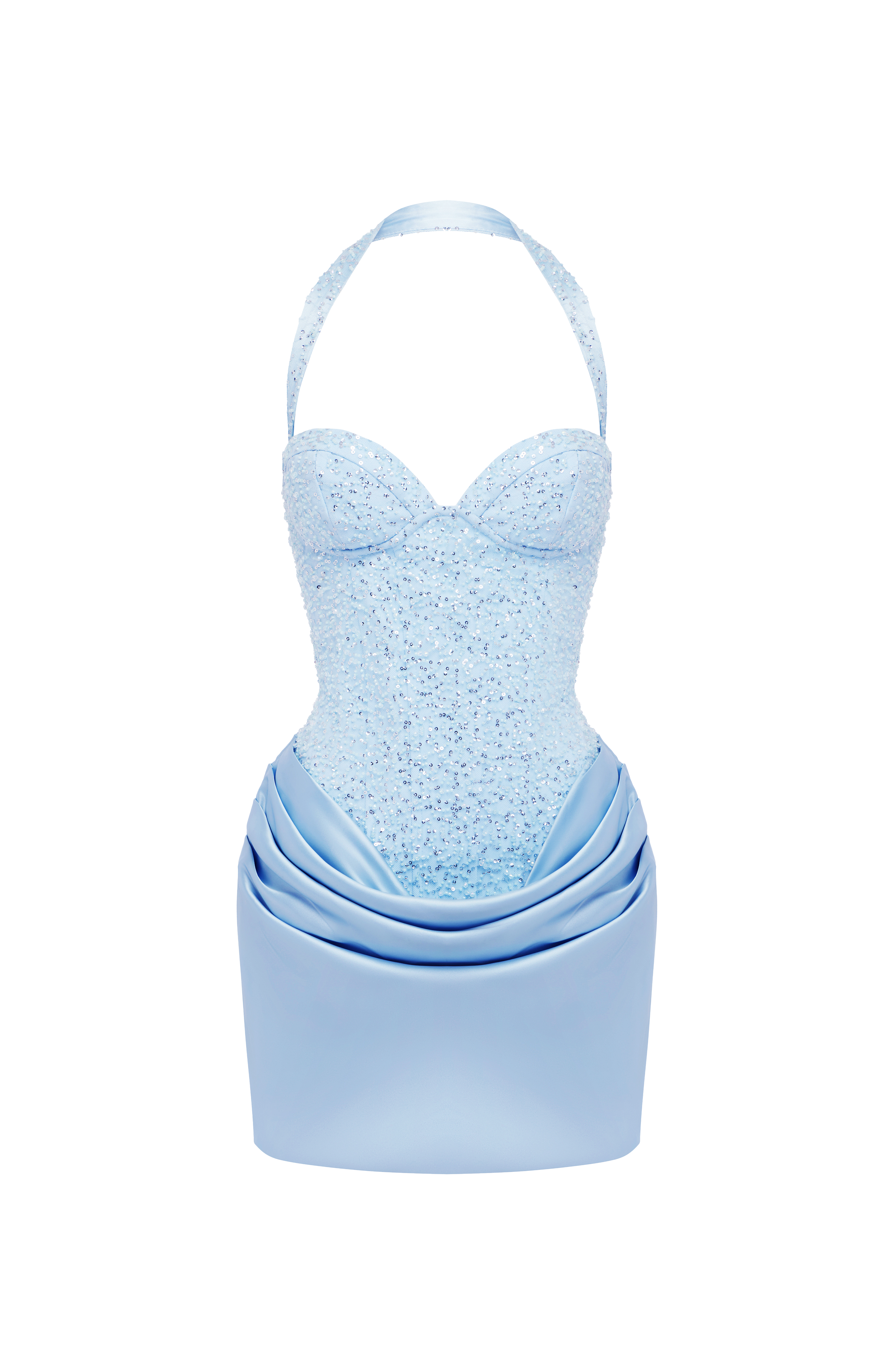 Nour Mini Dress - Glacier Blue