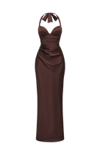 Ophelia Maxi Dress - Plum Brown