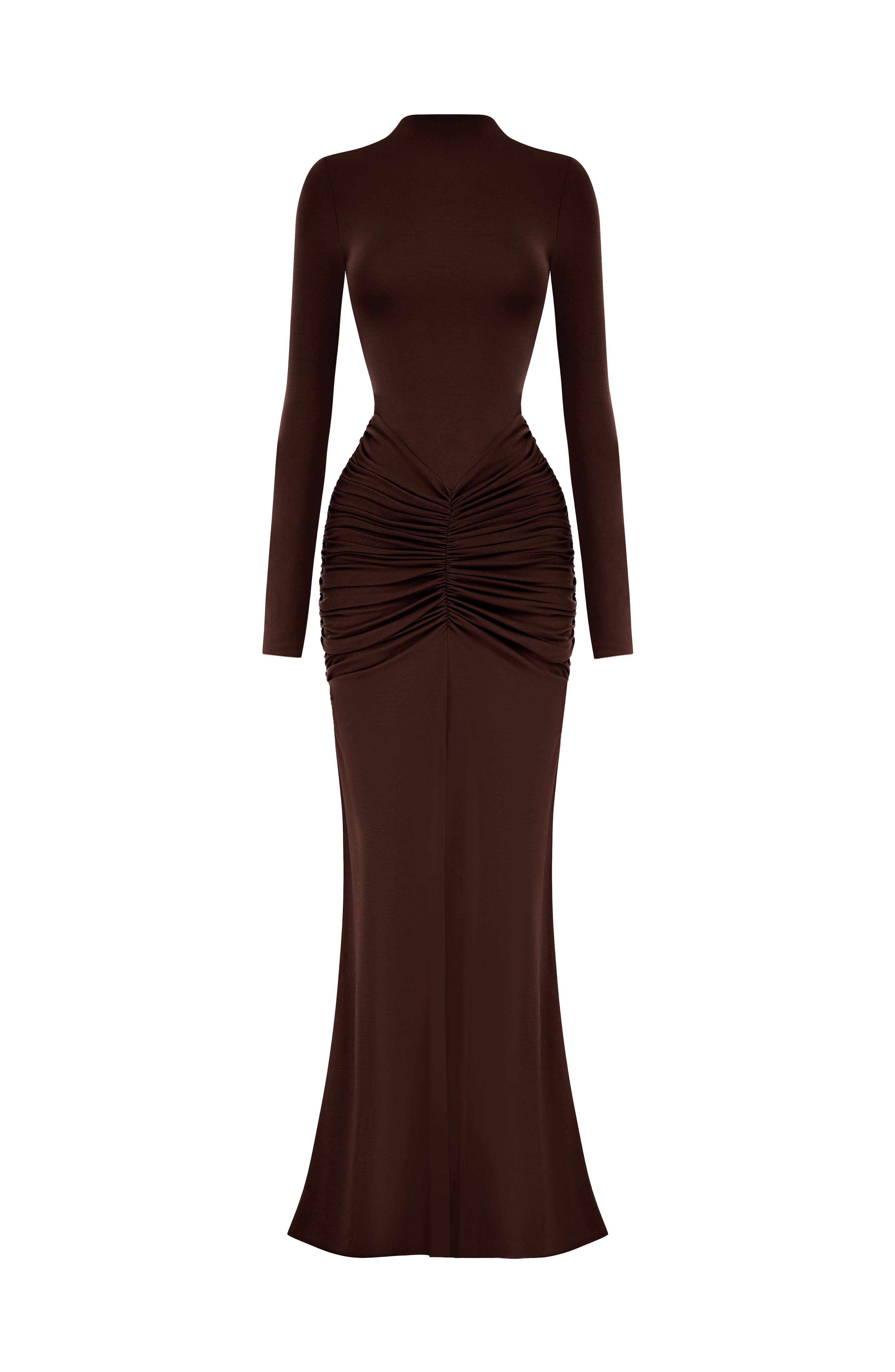 Oriane Maxi Dress - Plum Brown