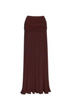 Paige Maxi Skirt - Plum Brown