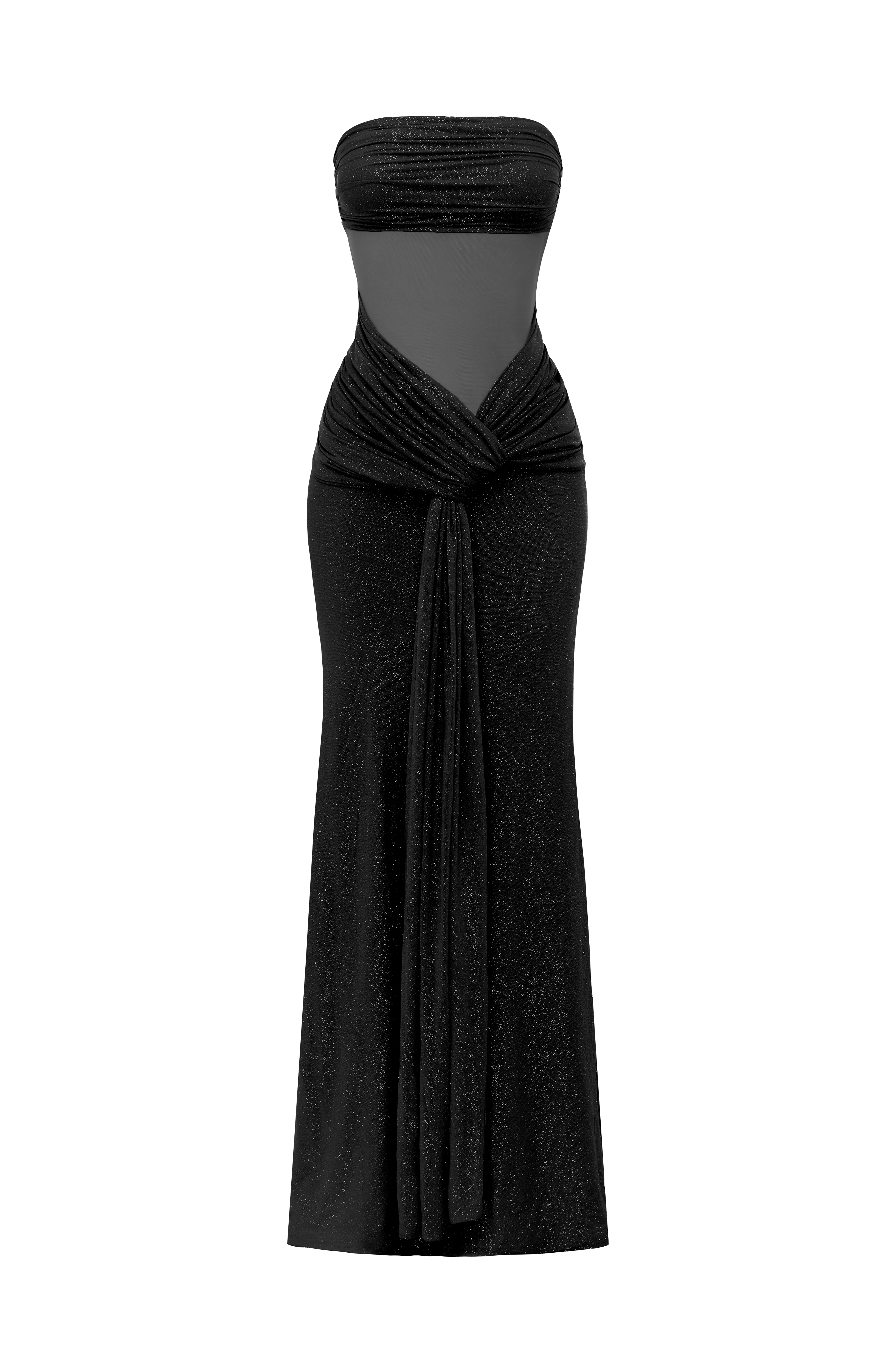 Paula Maxi Dress - Black Sparkle