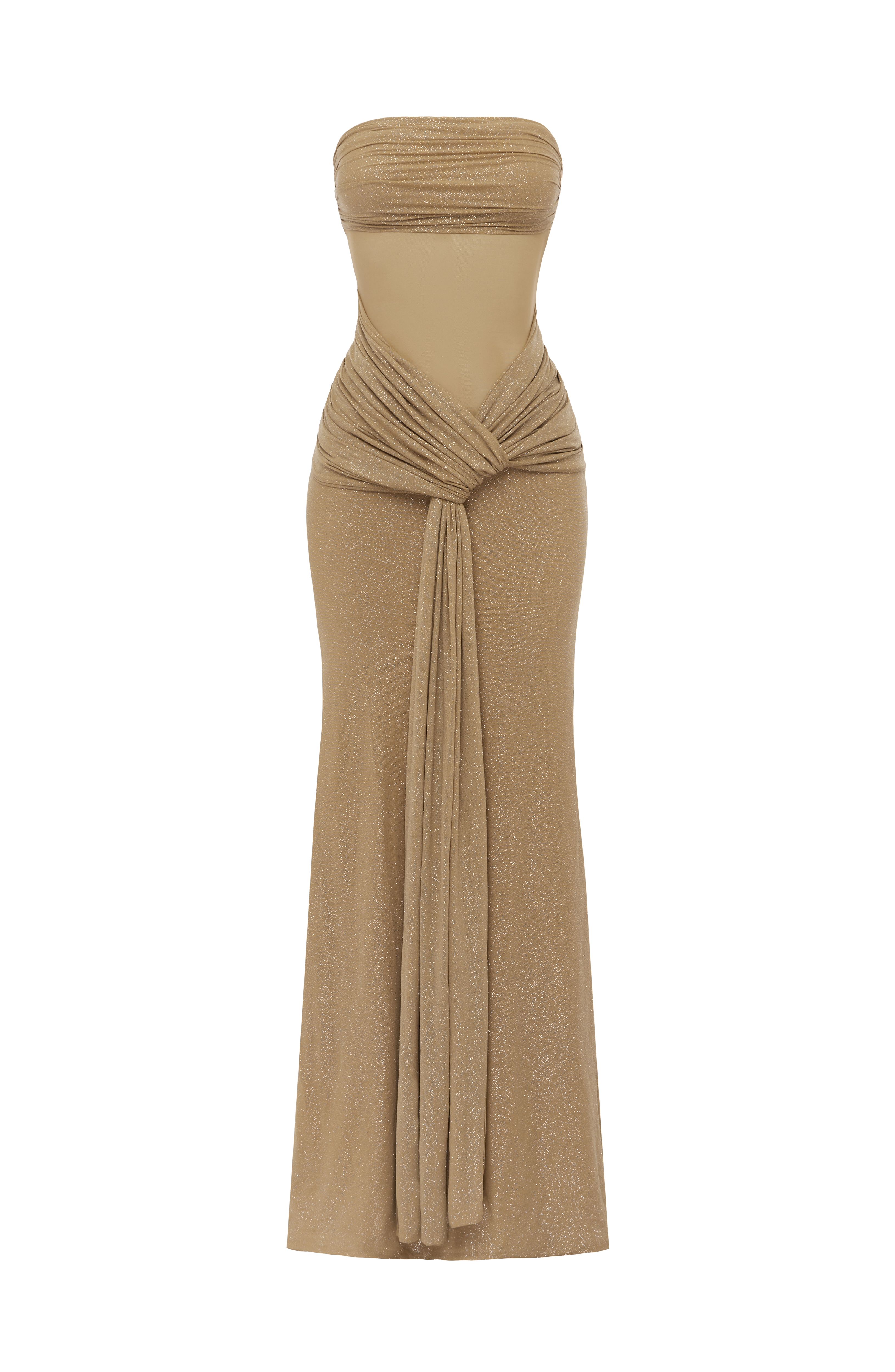 Paula Maxi Dress - Gold Sparkle