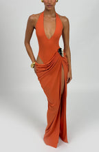 Adele Maxi Dress - Burnt Orange